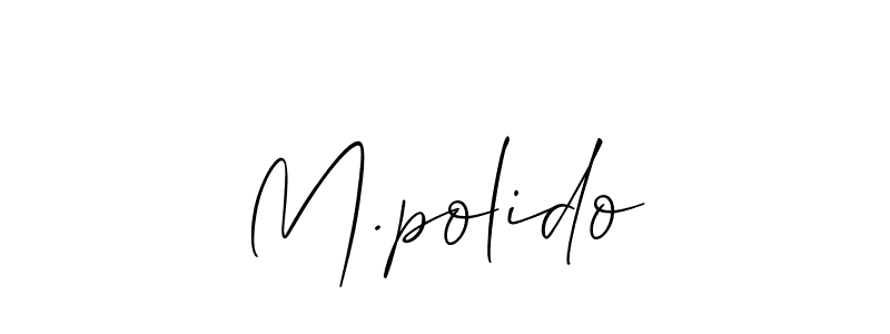 How to Draw M.polido signature style? Allison_Script is a latest design signature styles for name M.polido. M.polido signature style 2 images and pictures png