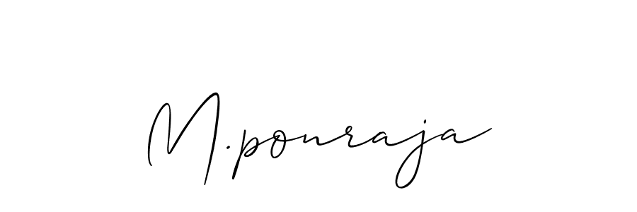 M.ponraja stylish signature style. Best Handwritten Sign (Allison_Script) for my name. Handwritten Signature Collection Ideas for my name M.ponraja. M.ponraja signature style 2 images and pictures png