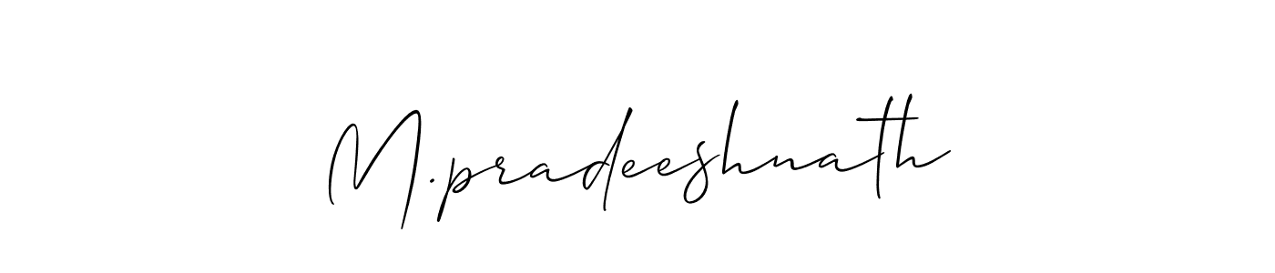 You can use this online signature creator to create a handwritten signature for the name M.pradeeshnath. This is the best online autograph maker. M.pradeeshnath signature style 2 images and pictures png