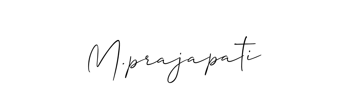 It looks lik you need a new signature style for name M.prajapati. Design unique handwritten (Allison_Script) signature with our free signature maker in just a few clicks. M.prajapati signature style 2 images and pictures png