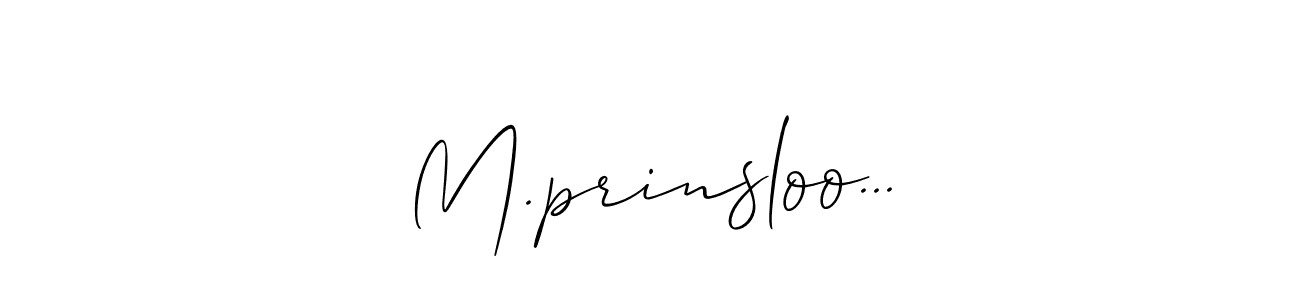 if you are searching for the best signature style for your name M.prinsloo.... so please give up your signature search. here we have designed multiple signature styles  using Allison_Script. M.prinsloo... signature style 2 images and pictures png
