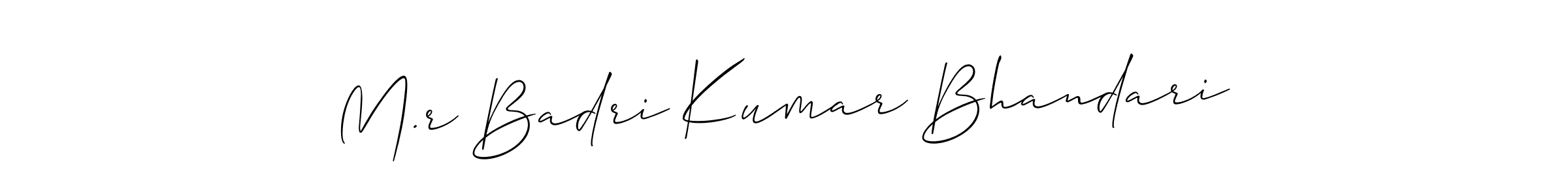 See photos of M.r Badri Kumar Bhandari official signature by Spectra . Check more albums & portfolios. Read reviews & check more about Allison_Script font. M.r Badri Kumar Bhandari signature style 2 images and pictures png