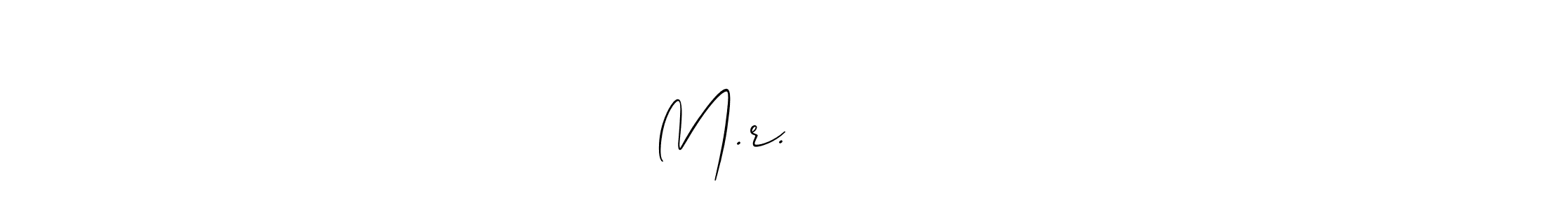 Create a beautiful signature design for name M.r.भडांगे. With this signature (Allison_Script) fonts, you can make a handwritten signature for free. M.r.भडांगे signature style 2 images and pictures png