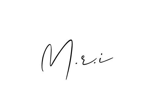 Design your own signature with our free online signature maker. With this signature software, you can create a handwritten (Allison_Script) signature for name M.r.i. M.r.i signature style 2 images and pictures png
