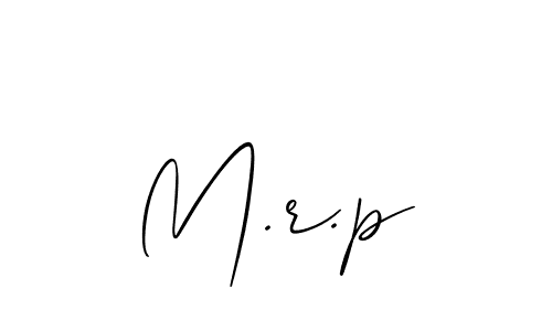 if you are searching for the best signature style for your name M.r.p. so please give up your signature search. here we have designed multiple signature styles  using Allison_Script. M.r.p signature style 2 images and pictures png