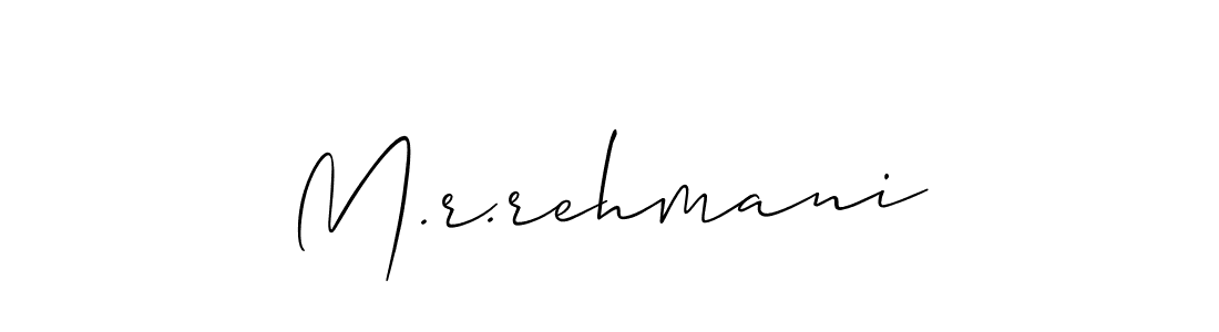 This is the best signature style for the M.r.rehmani name. Also you like these signature font (Allison_Script). Mix name signature. M.r.rehmani signature style 2 images and pictures png