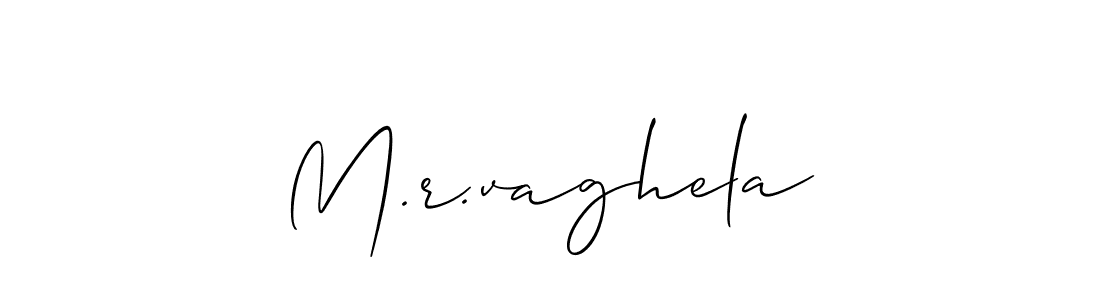 It looks lik you need a new signature style for name M.r.vaghela. Design unique handwritten (Allison_Script) signature with our free signature maker in just a few clicks. M.r.vaghela signature style 2 images and pictures png