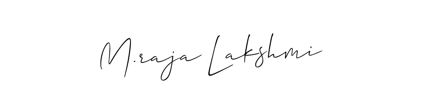 Best and Professional Signature Style for M.raja Lakshmi. Allison_Script Best Signature Style Collection. M.raja Lakshmi signature style 2 images and pictures png