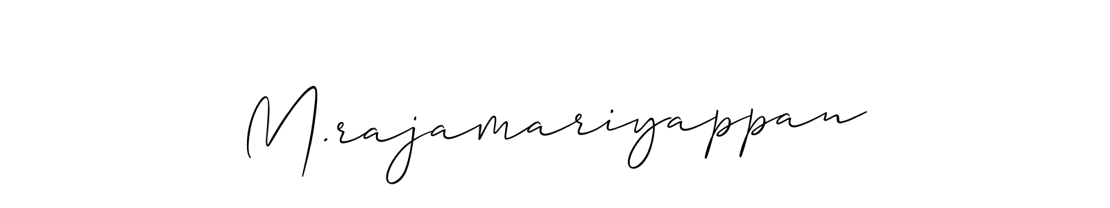 Best and Professional Signature Style for M.rajamariyappan. Allison_Script Best Signature Style Collection. M.rajamariyappan signature style 2 images and pictures png