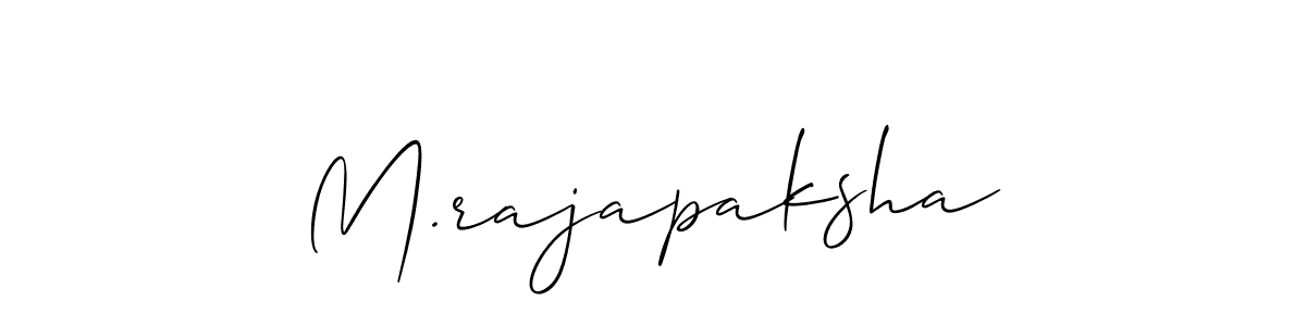 Also we have M.rajapaksha name is the best signature style. Create professional handwritten signature collection using Allison_Script autograph style. M.rajapaksha signature style 2 images and pictures png