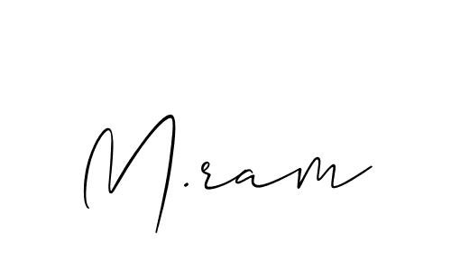 Make a beautiful signature design for name M.ram. Use this online signature maker to create a handwritten signature for free. M.ram signature style 2 images and pictures png