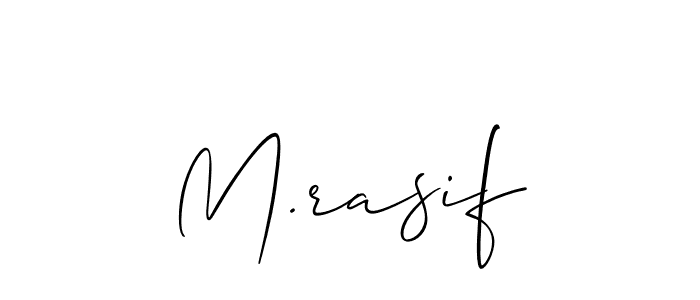 Use a signature maker to create a handwritten signature online. With this signature software, you can design (Allison_Script) your own signature for name M.rasif. M.rasif signature style 2 images and pictures png