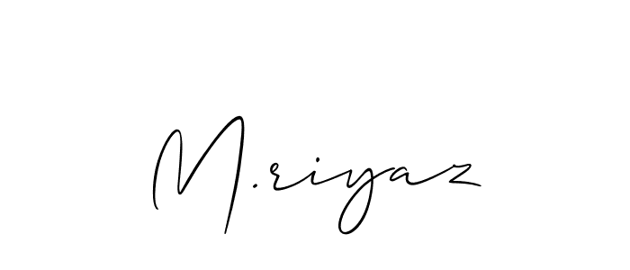 You should practise on your own different ways (Allison_Script) to write your name (M.riyaz) in signature. don't let someone else do it for you. M.riyaz signature style 2 images and pictures png