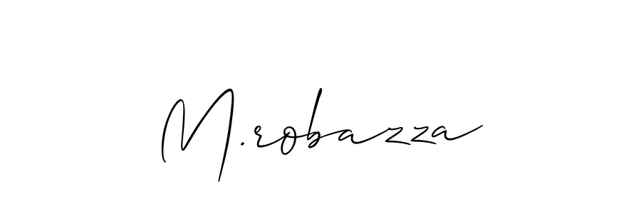 Use a signature maker to create a handwritten signature online. With this signature software, you can design (Allison_Script) your own signature for name M.robazza. M.robazza signature style 2 images and pictures png