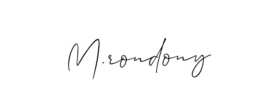 Make a beautiful signature design for name M.rondony. Use this online signature maker to create a handwritten signature for free. M.rondony signature style 2 images and pictures png