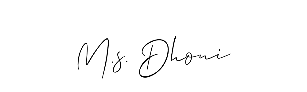 Also You can easily find your signature by using the search form. We will create M.s. Dhoni name handwritten signature images for you free of cost using Allison_Script sign style. M.s. Dhoni signature style 2 images and pictures png