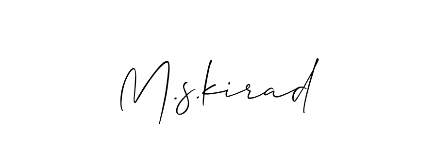 Also You can easily find your signature by using the search form. We will create M.s.kirad name handwritten signature images for you free of cost using Allison_Script sign style. M.s.kirad signature style 2 images and pictures png