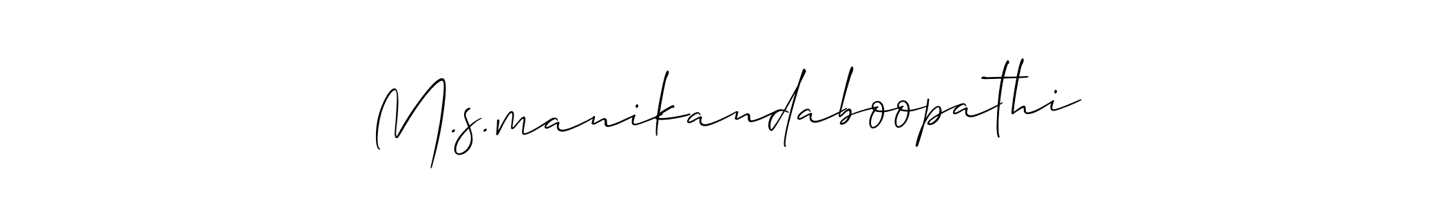 Once you've used our free online signature maker to create your best signature Allison_Script style, it's time to enjoy all of the benefits that M.s.manikandaboopathi name signing documents. M.s.manikandaboopathi signature style 2 images and pictures png