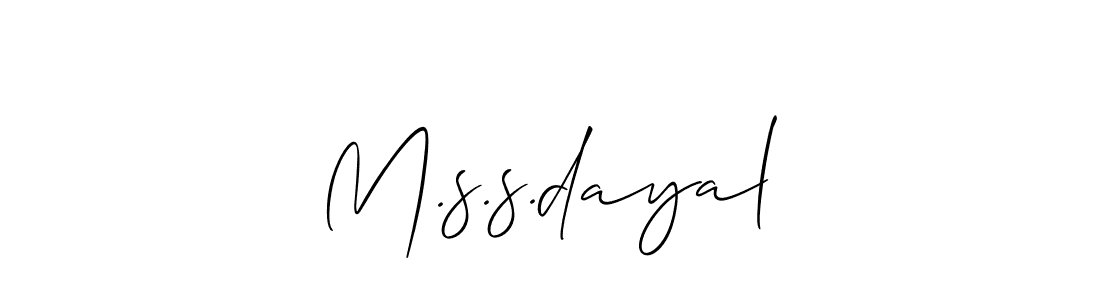 This is the best signature style for the M.s.s.dayal name. Also you like these signature font (Allison_Script). Mix name signature. M.s.s.dayal signature style 2 images and pictures png