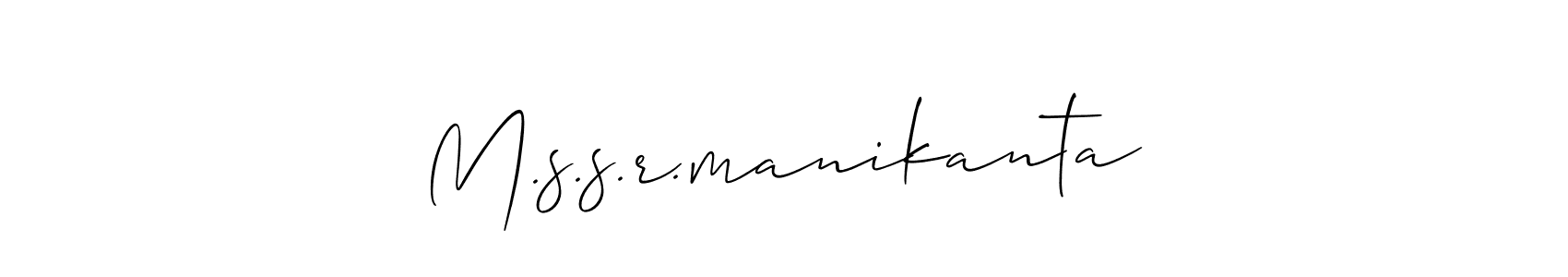 It looks lik you need a new signature style for name M.s.s.r.manikanta. Design unique handwritten (Allison_Script) signature with our free signature maker in just a few clicks. M.s.s.r.manikanta signature style 2 images and pictures png