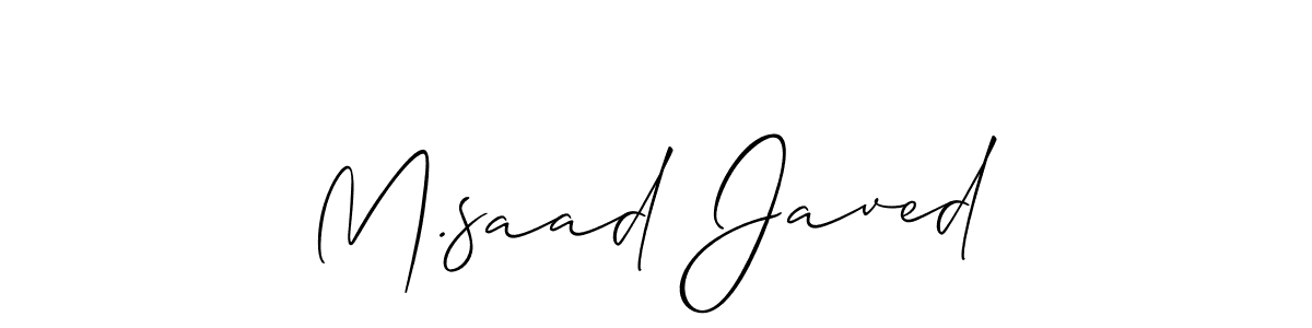 Check out images of Autograph of M.saad Javed name. Actor M.saad Javed Signature Style. Allison_Script is a professional sign style online. M.saad Javed signature style 2 images and pictures png