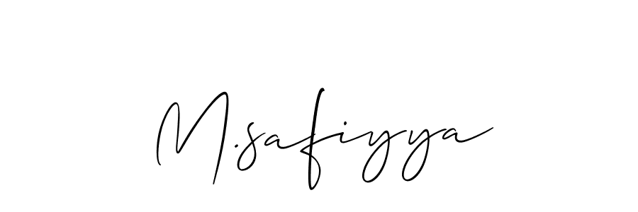 Similarly Allison_Script is the best handwritten signature design. Signature creator online .You can use it as an online autograph creator for name M.safiyya. M.safiyya signature style 2 images and pictures png