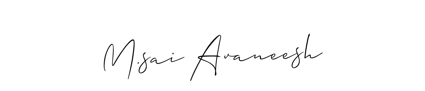 if you are searching for the best signature style for your name M.sai Avaneesh. so please give up your signature search. here we have designed multiple signature styles  using Allison_Script. M.sai Avaneesh signature style 2 images and pictures png