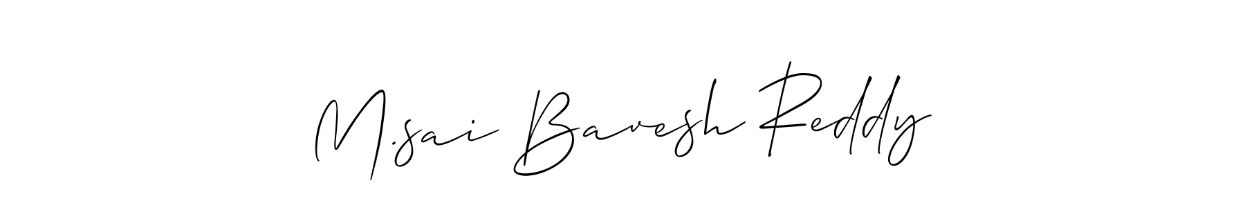 Make a beautiful signature design for name M.sai Bavesh Reddy. Use this online signature maker to create a handwritten signature for free. M.sai Bavesh Reddy signature style 2 images and pictures png