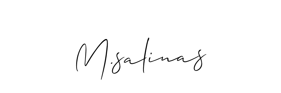 Similarly Allison_Script is the best handwritten signature design. Signature creator online .You can use it as an online autograph creator for name M.salinas. M.salinas signature style 2 images and pictures png