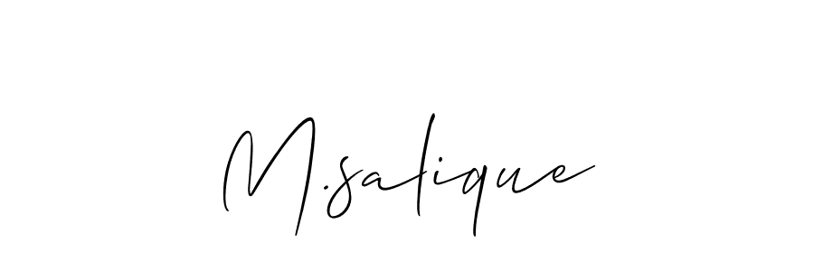 This is the best signature style for the M.salique name. Also you like these signature font (Allison_Script). Mix name signature. M.salique signature style 2 images and pictures png