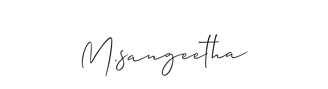 This is the best signature style for the M.sangeetha name. Also you like these signature font (Allison_Script). Mix name signature. M.sangeetha signature style 2 images and pictures png