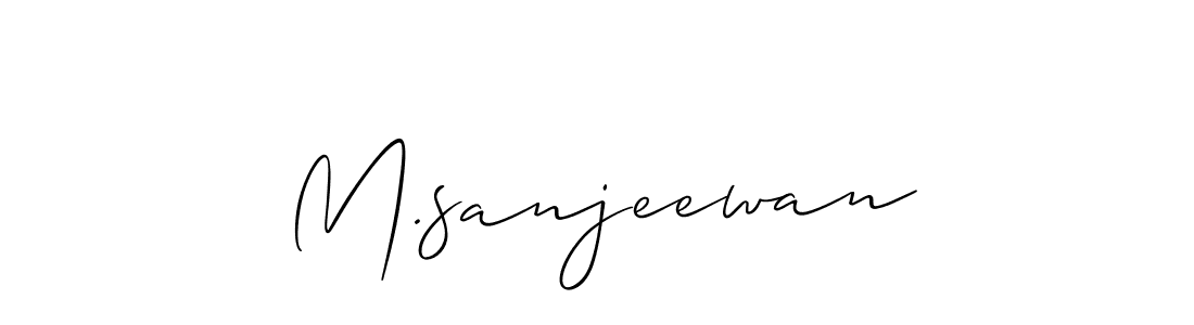 Make a beautiful signature design for name M.sanjeewan. Use this online signature maker to create a handwritten signature for free. M.sanjeewan signature style 2 images and pictures png