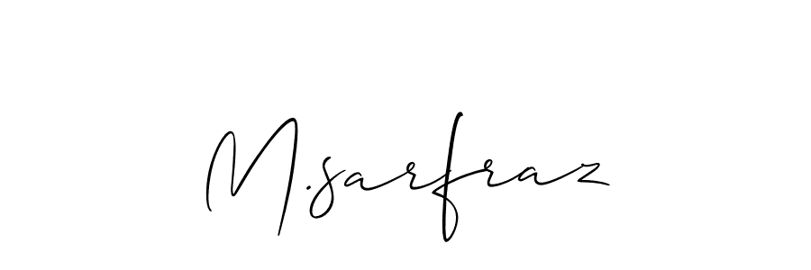 Make a beautiful signature design for name M.sarfraz. Use this online signature maker to create a handwritten signature for free. M.sarfraz signature style 2 images and pictures png