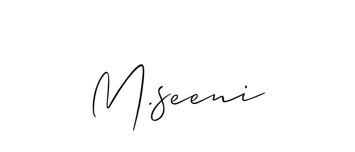 See photos of M.seeni official signature by Spectra . Check more albums & portfolios. Read reviews & check more about Allison_Script font. M.seeni signature style 2 images and pictures png