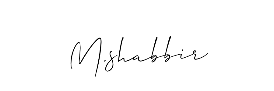 Design your own signature with our free online signature maker. With this signature software, you can create a handwritten (Allison_Script) signature for name M.shabbir. M.shabbir signature style 2 images and pictures png