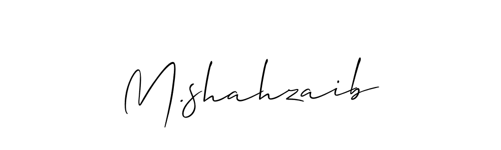 You should practise on your own different ways (Allison_Script) to write your name (M.shahzaib) in signature. don't let someone else do it for you. M.shahzaib signature style 2 images and pictures png