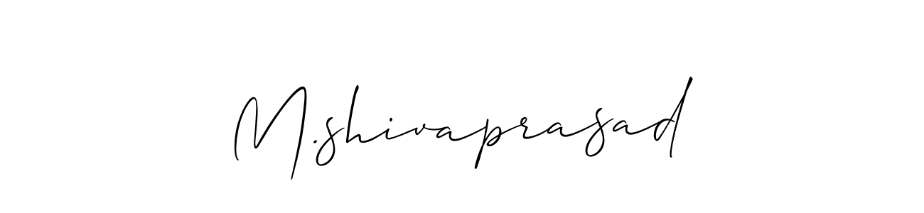 Create a beautiful signature design for name M.shivaprasad. With this signature (Allison_Script) fonts, you can make a handwritten signature for free. M.shivaprasad signature style 2 images and pictures png