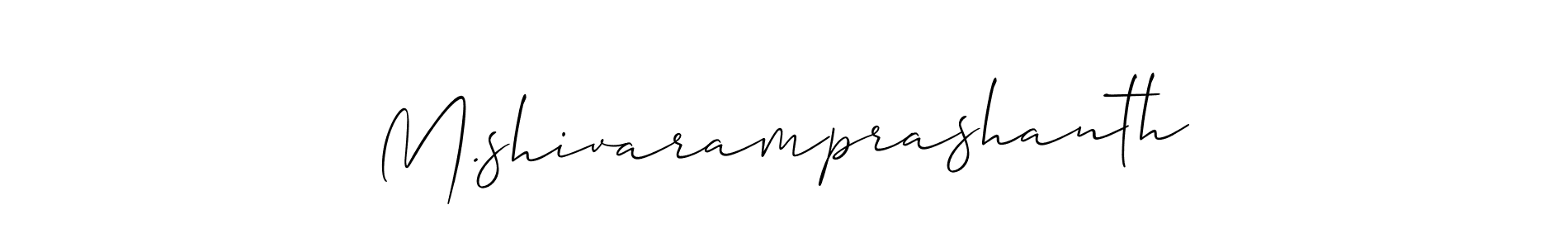 M.shivaramprashanth stylish signature style. Best Handwritten Sign (Allison_Script) for my name. Handwritten Signature Collection Ideas for my name M.shivaramprashanth. M.shivaramprashanth signature style 2 images and pictures png