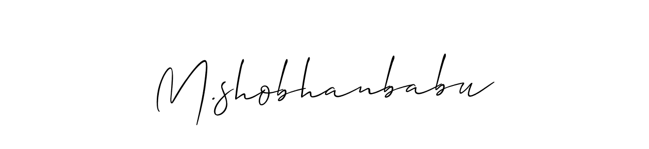 M.shobhanbabu stylish signature style. Best Handwritten Sign (Allison_Script) for my name. Handwritten Signature Collection Ideas for my name M.shobhanbabu. M.shobhanbabu signature style 2 images and pictures png