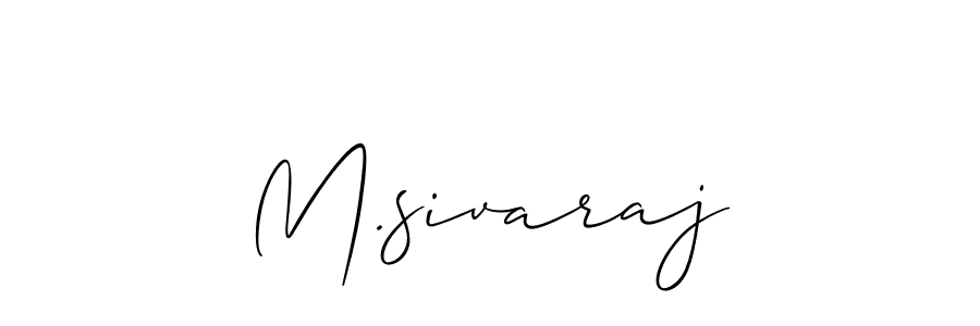 How to Draw M.sivaraj signature style? Allison_Script is a latest design signature styles for name M.sivaraj. M.sivaraj signature style 2 images and pictures png