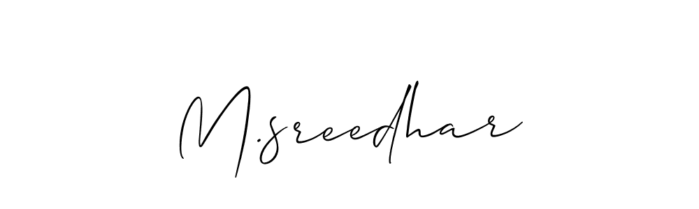 if you are searching for the best signature style for your name M.sreedhar. so please give up your signature search. here we have designed multiple signature styles  using Allison_Script. M.sreedhar signature style 2 images and pictures png