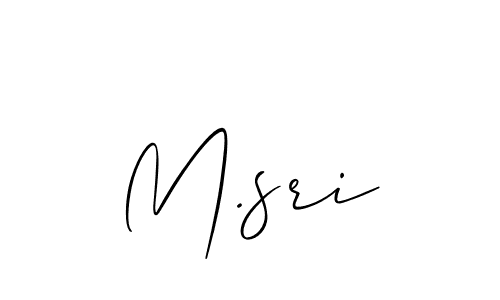 Make a beautiful signature design for name M.sri. With this signature (Allison_Script) style, you can create a handwritten signature for free. M.sri signature style 2 images and pictures png