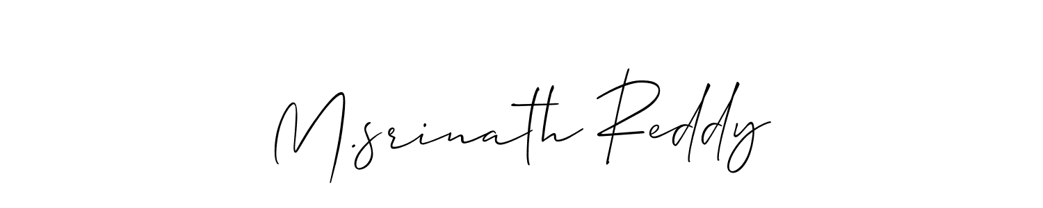 Make a beautiful signature design for name M.srinath Reddy. Use this online signature maker to create a handwritten signature for free. M.srinath Reddy signature style 2 images and pictures png