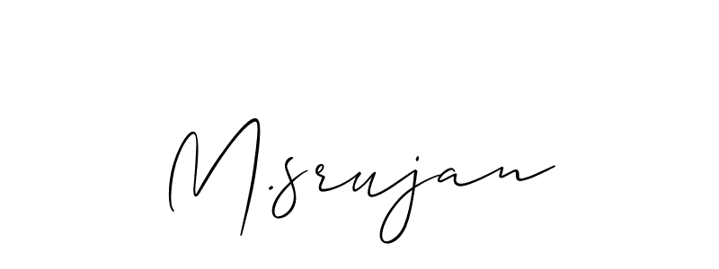 Once you've used our free online signature maker to create your best signature Allison_Script style, it's time to enjoy all of the benefits that M.srujan name signing documents. M.srujan signature style 2 images and pictures png