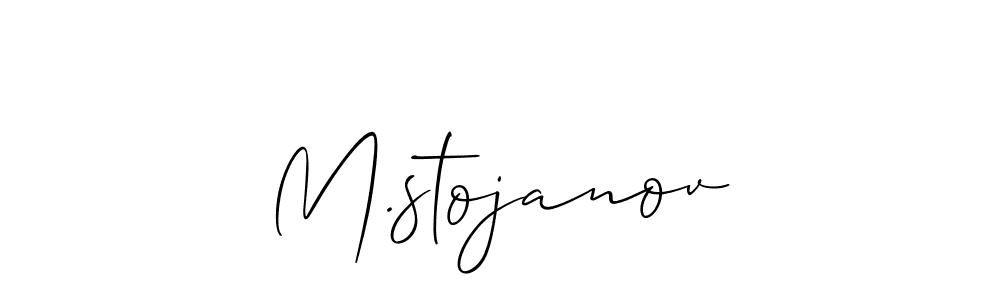 It looks lik you need a new signature style for name M.stojanov. Design unique handwritten (Allison_Script) signature with our free signature maker in just a few clicks. M.stojanov signature style 2 images and pictures png