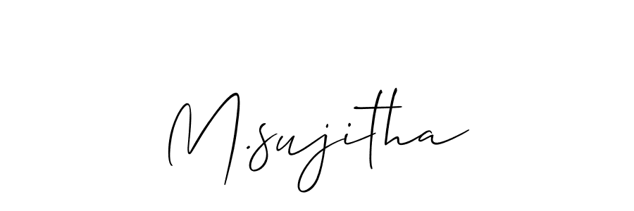 You can use this online signature creator to create a handwritten signature for the name M.sujitha. This is the best online autograph maker. M.sujitha signature style 2 images and pictures png