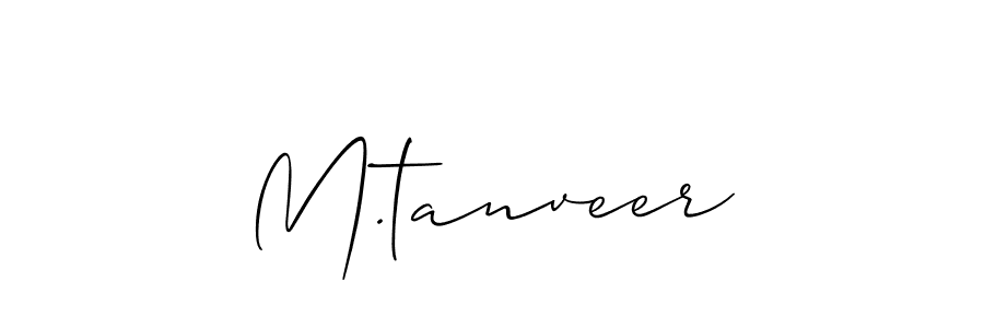 Best and Professional Signature Style for M.tanveer. Allison_Script Best Signature Style Collection. M.tanveer signature style 2 images and pictures png