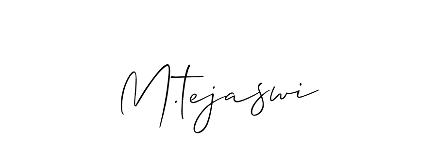 How to make M.tejaswi signature? Allison_Script is a professional autograph style. Create handwritten signature for M.tejaswi name. M.tejaswi signature style 2 images and pictures png