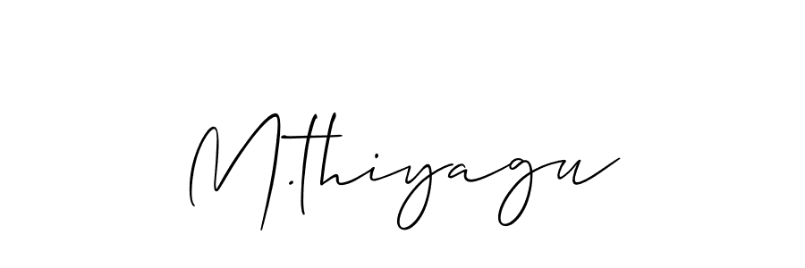 You should practise on your own different ways (Allison_Script) to write your name (M.thiyagu) in signature. don't let someone else do it for you. M.thiyagu signature style 2 images and pictures png