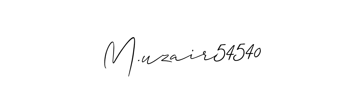 How to make M.uzair54540 signature? Allison_Script is a professional autograph style. Create handwritten signature for M.uzair54540 name. M.uzair54540 signature style 2 images and pictures png